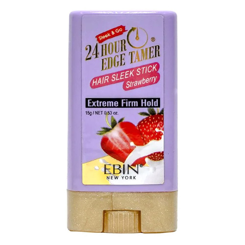 EBIN 24 Hour Edge Tamer Sleek Hair Wax Stick - 0.53oz / Strawberry