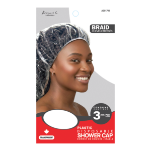 Kim & C Disposable Shower Cap for Braid (3pcs) - Clear / Braid