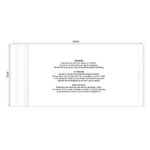 KIM & C Zipper Poly Bags with suffocation warning notice (100pc/pk) - 15cm x 32cm