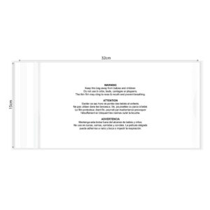 KIM & C Zipper Poly Bags with suffocation warning notice (100pc/pk) - 15cm x 32cm