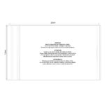 KIM & C Zipper Poly Bags with suffocation warning notice (100pc/pk) - 13cm x 22cm