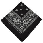 KIM & C Bandana Handkerchief (55cm x 55cm) - Black