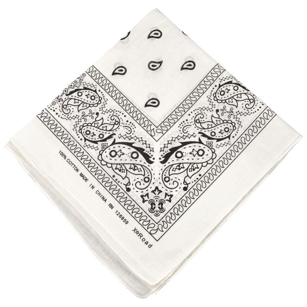 KIM & C Bandana Handkerchief (55cm x 55cm) - White