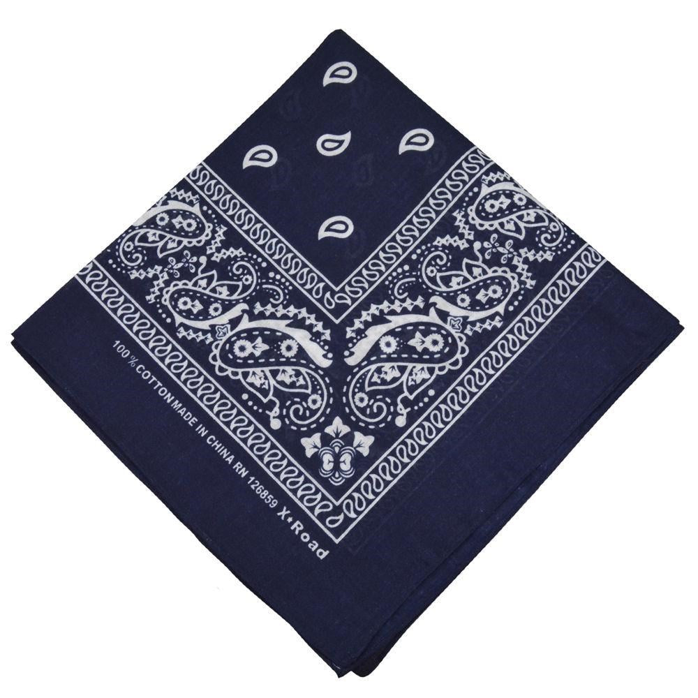 KIM & C Bandana Handkerchief (55cm x 55cm) - Navy