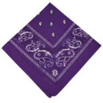KIM & C Bandana Handkerchief (55cm x 55cm) - Purple