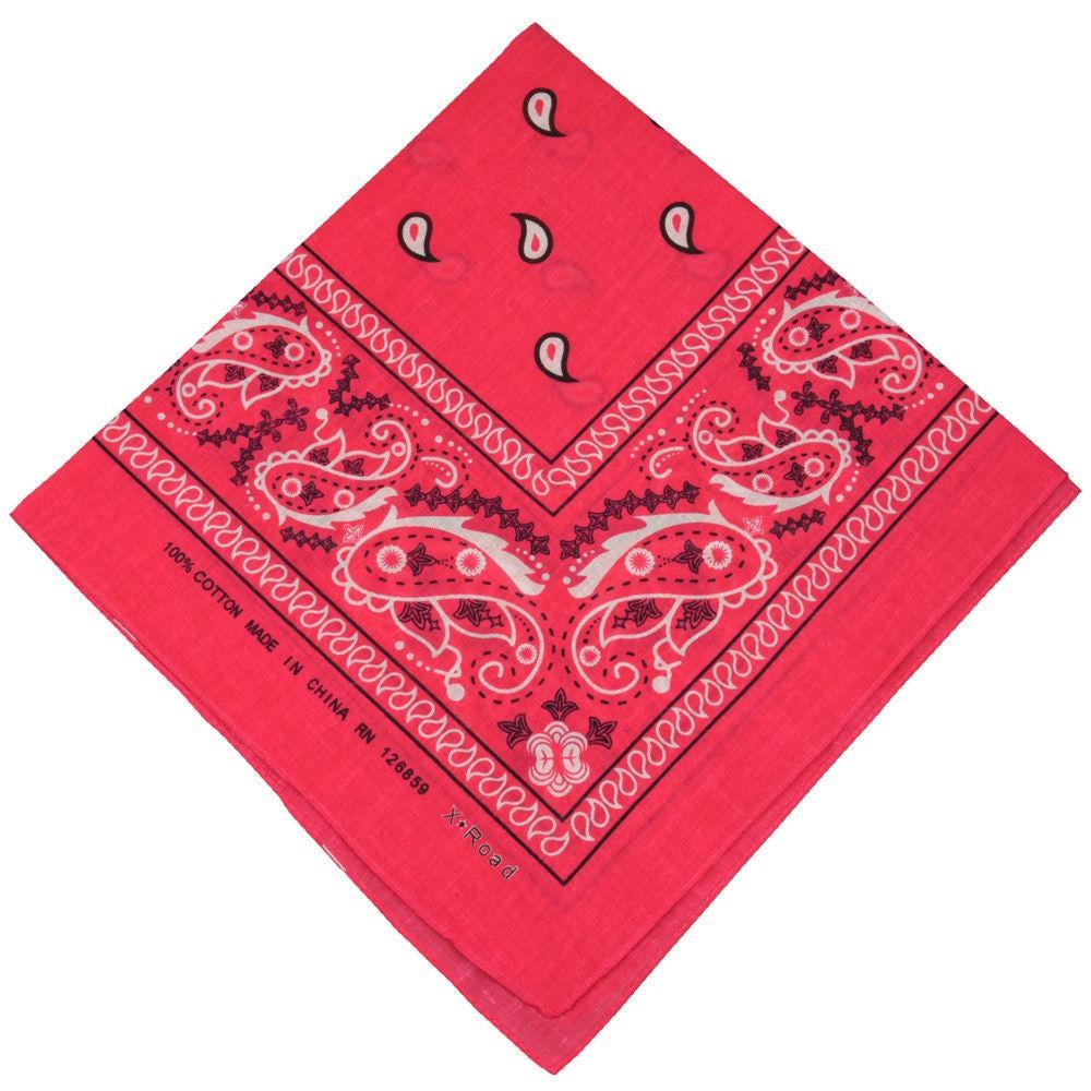 KIM & C Bandana Handkerchief (55cm x 55cm) - Hot Pink