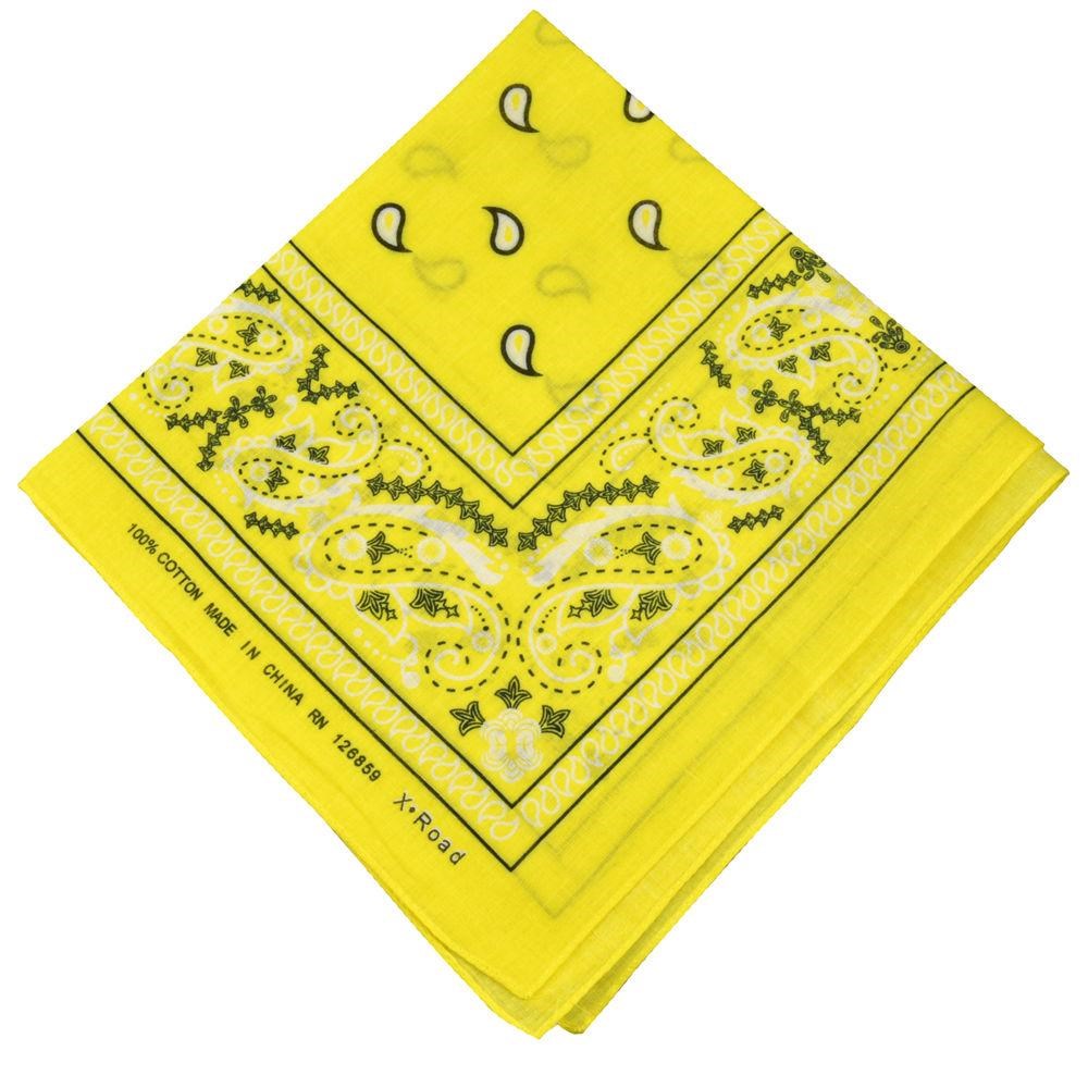 KIM & C Bandana Handkerchief (55cm x 55cm) - Yellow