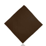 KIM & C Bandana Handkerchief Plain (55cm x 55cm) - Brown