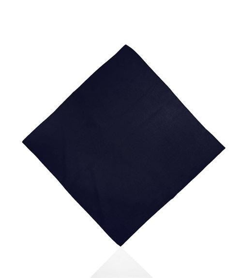KIM & C Bandana Handkerchief Plain (55cm x 55cm) - Navy