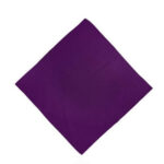 KIM & C Bandana Handkerchief Plain (55cm x 55cm) - Purple