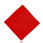 KIM & C Bandana Handkerchief Plain (55cm x 55cm) - Red