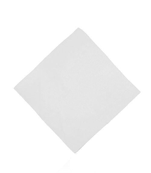 KIM & C Bandana Handkerchief Plain (55cm x 55cm) - White