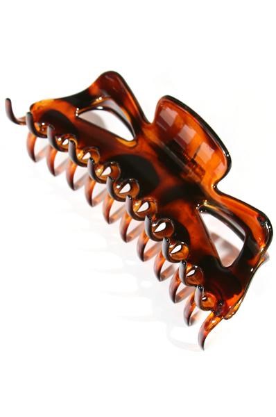 KIM & C Claw Hair Clips - Brown / Large