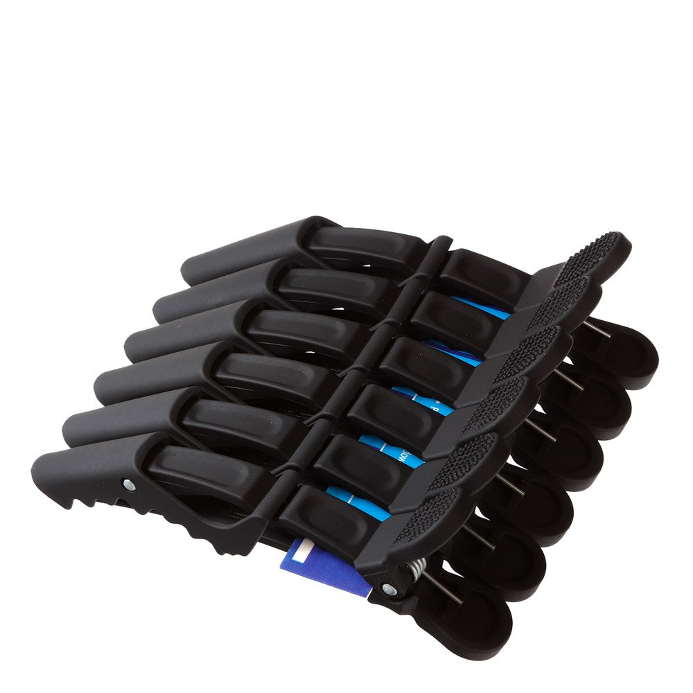 KIM & C Crocodile Clips (6pcs) - Black