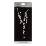 Kim & C Cubic Necklace & Earring Set - 00278 Silver