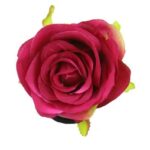 KIM & C Flower Hair Decoration - Clip / Burgundy Assorted / [24pcs/Pack]