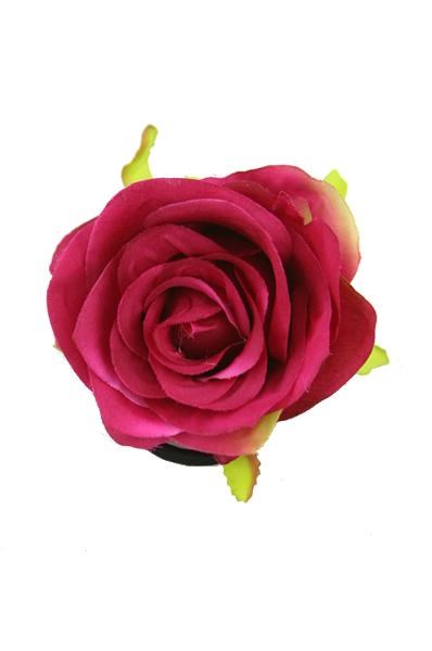 KIM & C Flower Hair Decoration - Clip / Burgundy Assorted / [24pcs/Pack]