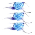 KIM & C Flower Hair Decoration - Tie and Pin / Assorted 6 / [12pcs/Pack]
