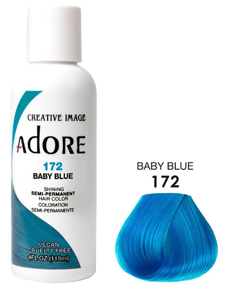 ADORE SEMI Permanent Hair Color (4oz) - 172 Baby Blue