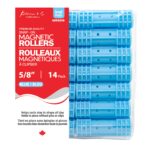 KIM & C Snap-On Magnetic Rollers - Small 14 Ct / 5/8" Blue