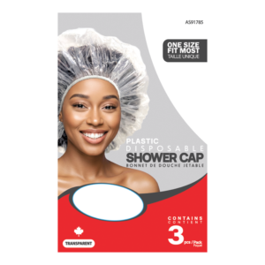 Kim & C Disposable Shower Cap for Braid (3pcs) - Clear / One Size Fit Most