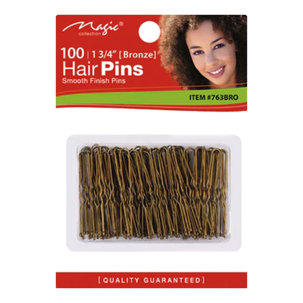 MAGIC COLLECTION 1-3/4 Inch 100 Hair Pins - Bronze