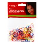 MAGIC COLLECTION 250 Elastic Ponytailers - Assorted