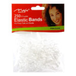 MAGIC COLLECTION 250 Elastic Ponytailers - Crystal
