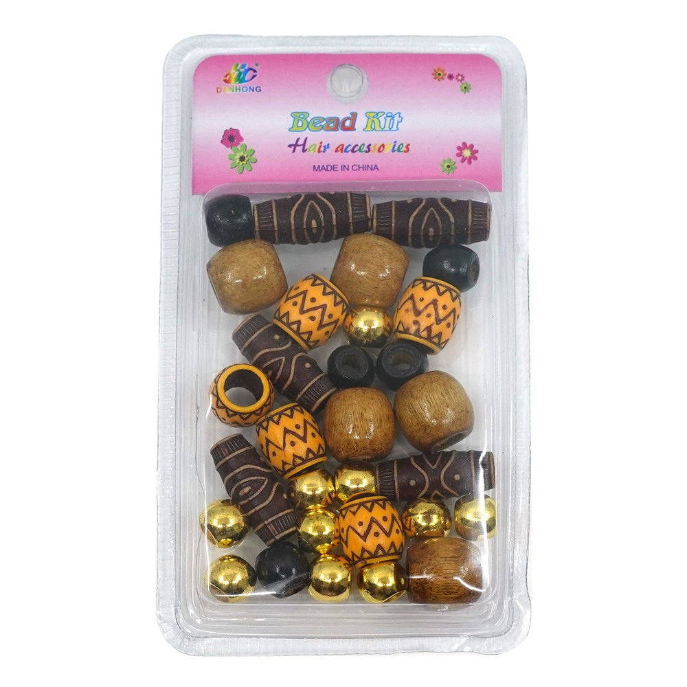 INTERVISION Wooden Beads - Assorted WB002