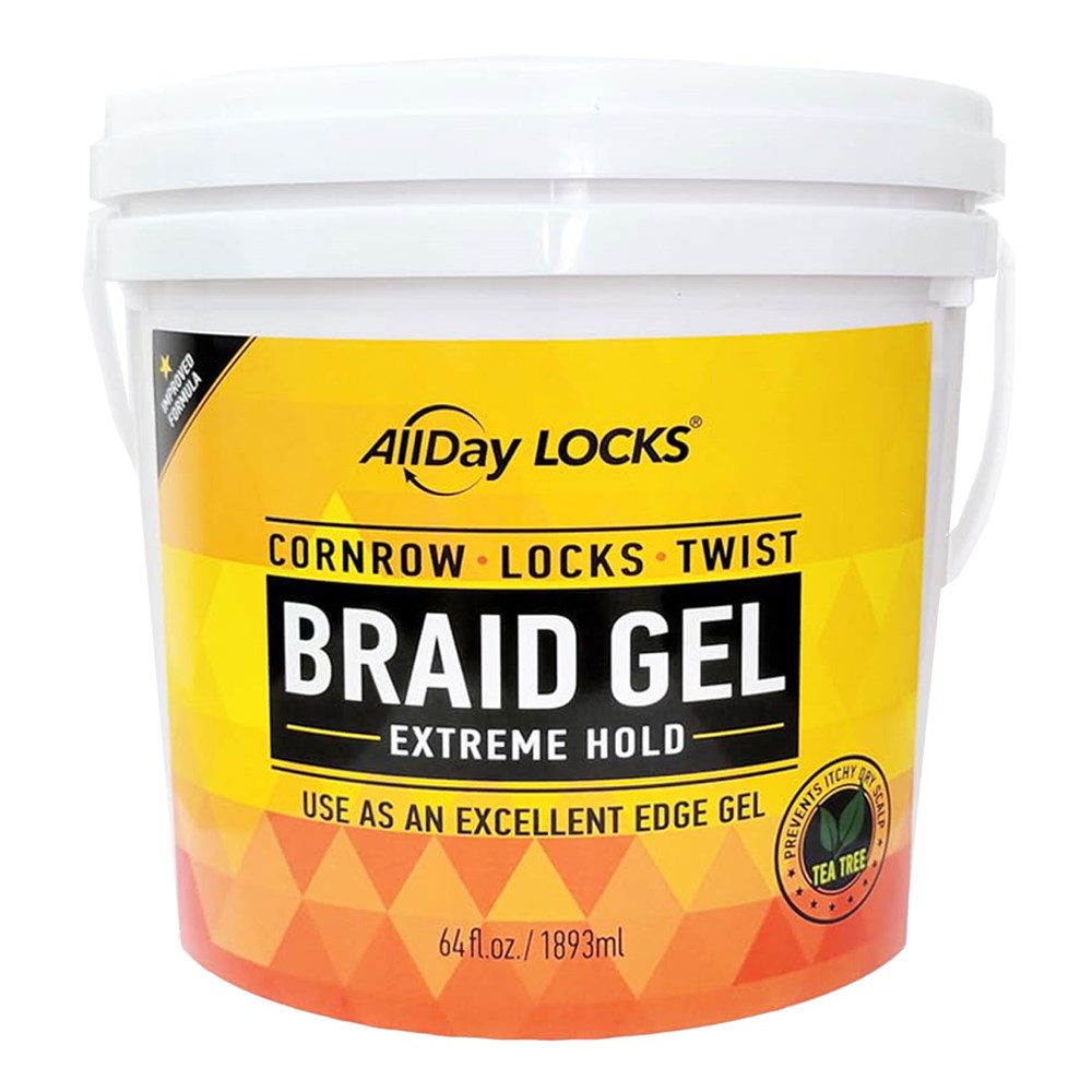 ALLDAY LOCKS Braid Gel [Extreme Hold] - 64oz