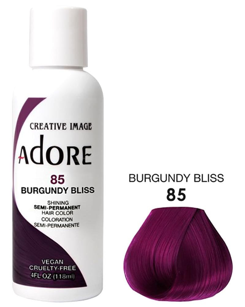 ADORE SEMI Permanent Hair Color (4oz) - 085 Burgundy Bliss