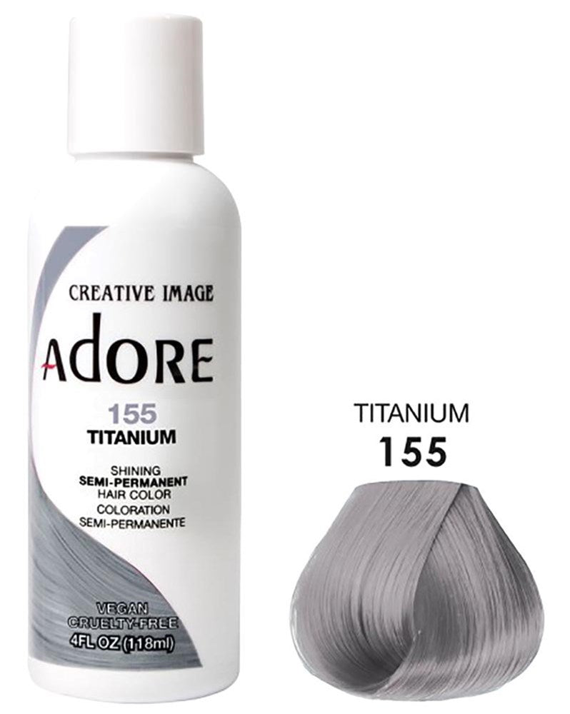 ADORE SEMI Permanent Hair Color (4oz) - 155 Titanium