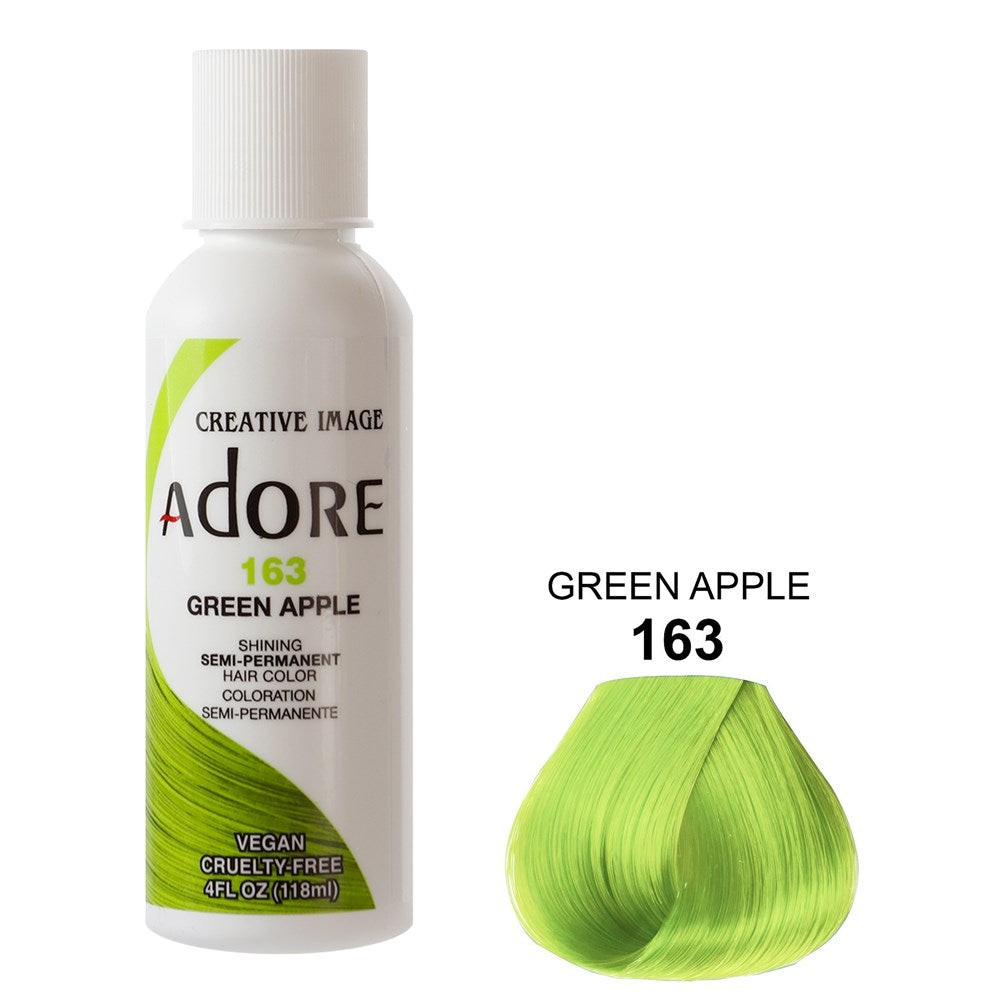 ADORE SEMI Permanent Hair Color (4oz) - 163 Green Apple
