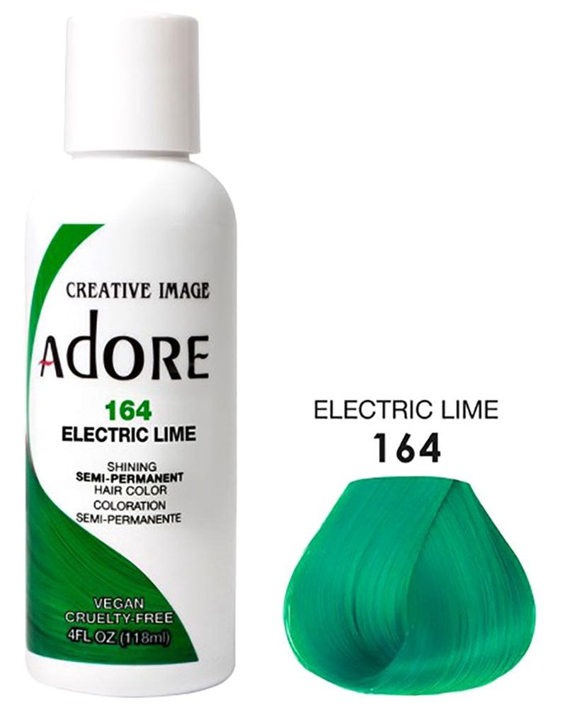 ADORE SEMI Permanent Hair Color (4oz) - 164 Electric Lime