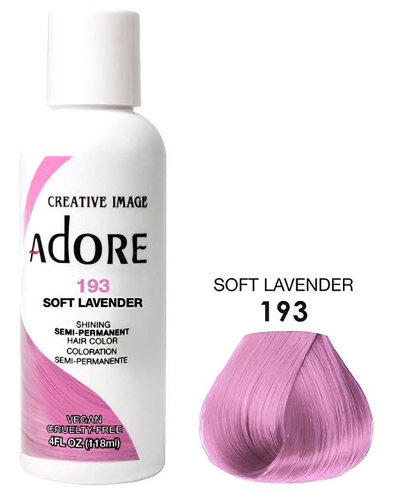 ADORE SEMI Permanent Hair Color (4oz) - 193 Soft Lavender