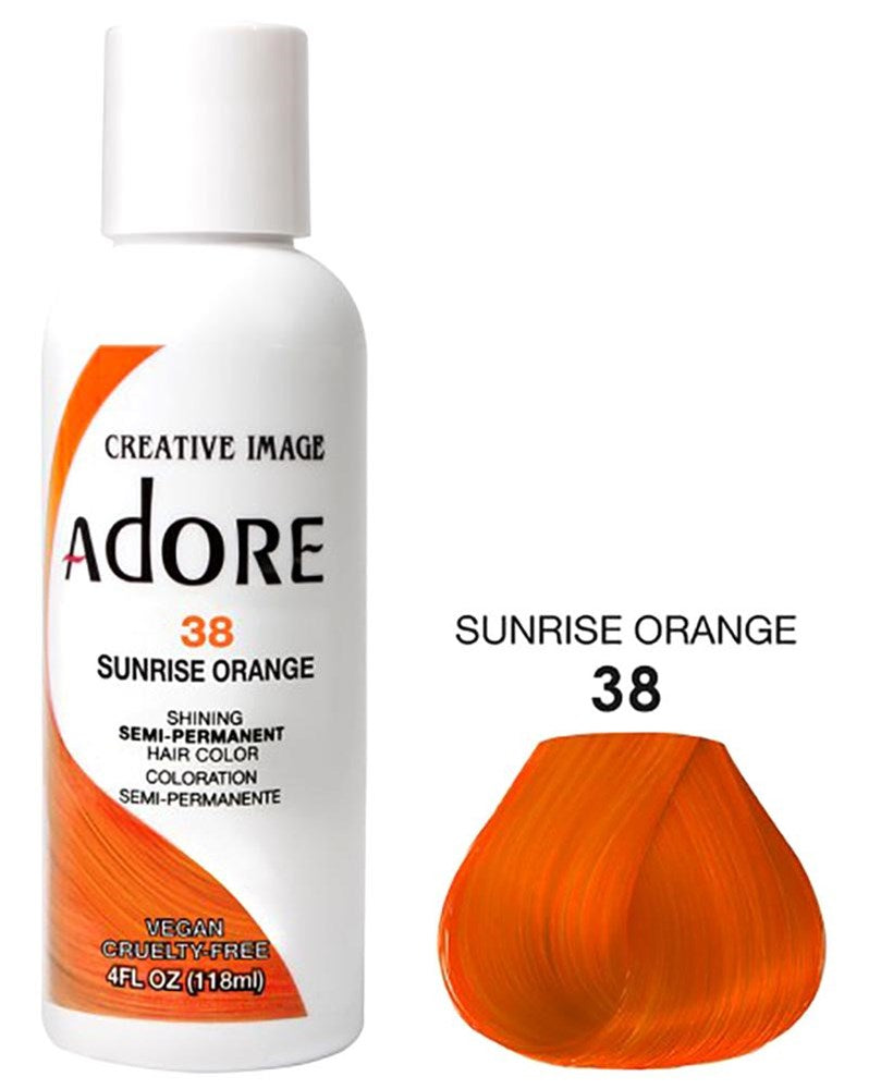 ADORE SEMI Permanent Hair Color (4oz) - 038 Sunrise Orange