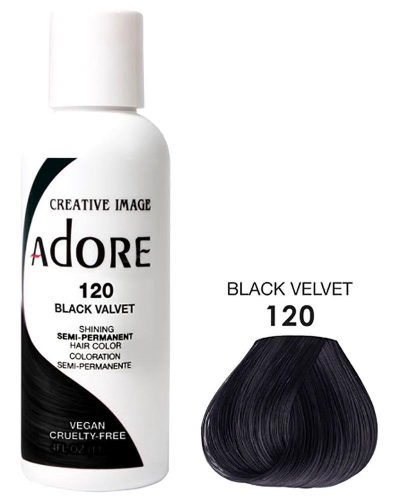 ADORE SEMI Permanent Hair Color (4oz) - 120 Black Velvet