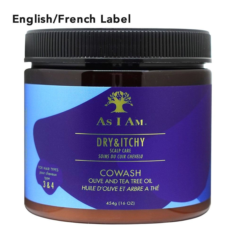 AS I AM Dry & Itchy Scalp Care CoWash (16oz) - EN/FR
