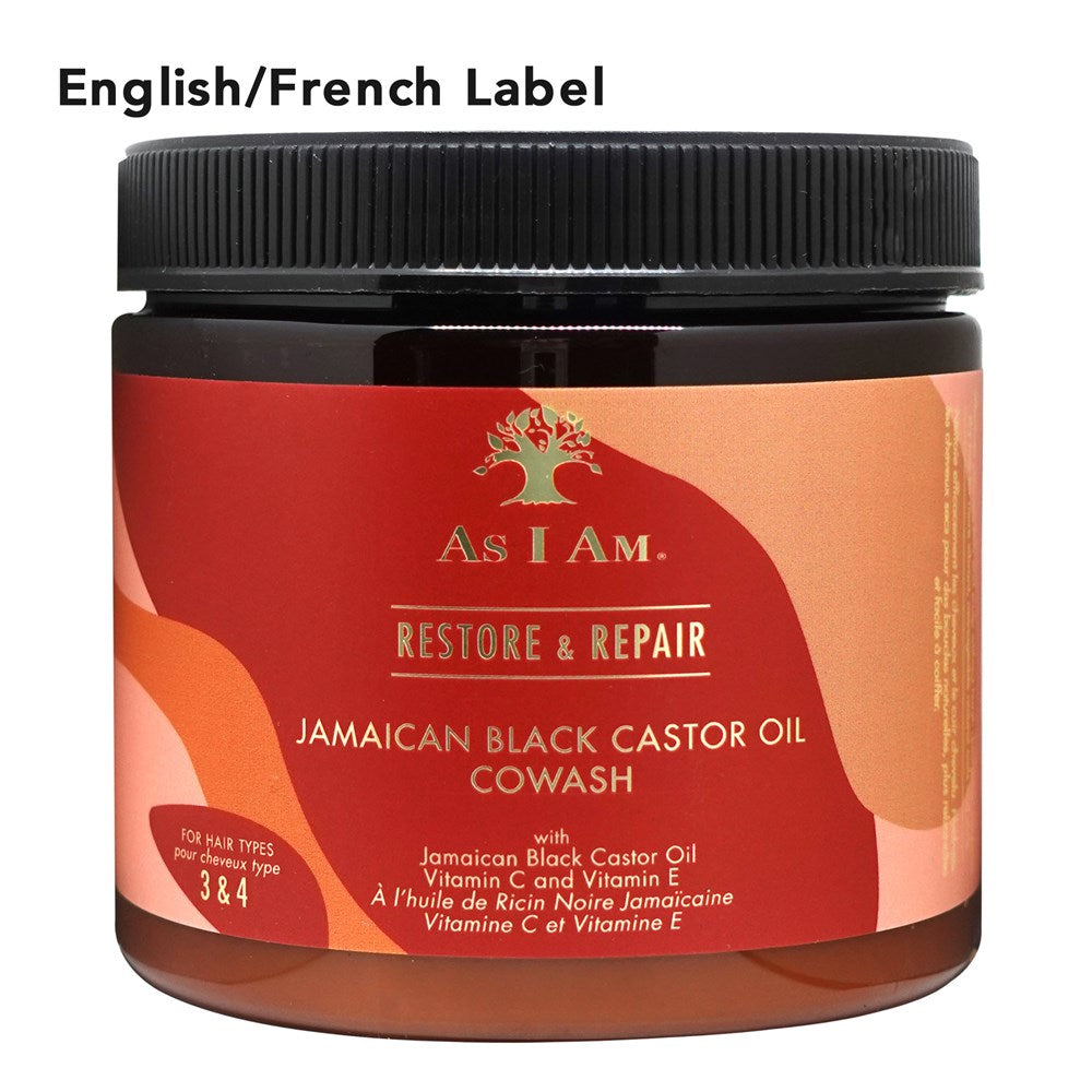 AS I AM Jamaican Black Castor Oil CoWash (16oz) - EN/FR