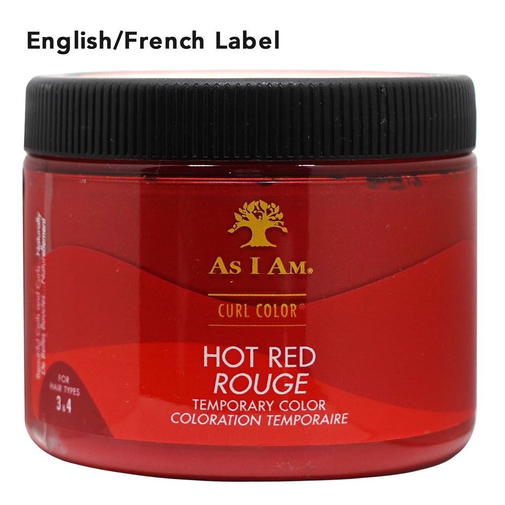 AS I AM  Curl Color Temporary Color Gel (6oz) - Hot Red (EN/FR)