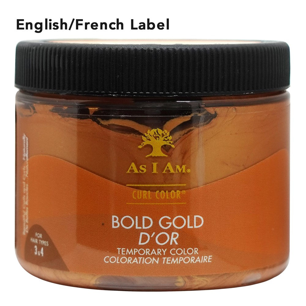AS I AM  Curl Color Temporary Color Gel (6oz) - Bold Gold (EN/FR)