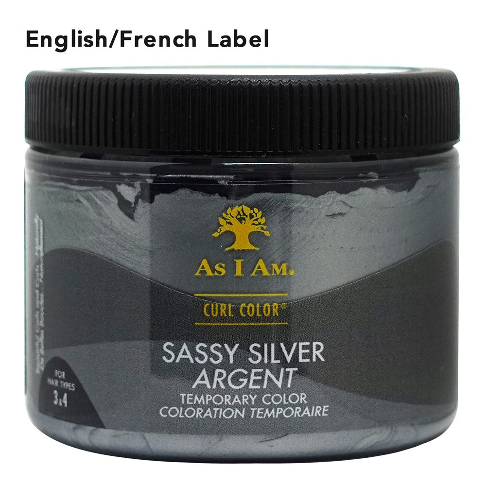 AS I AM  Curl Color Temporary Color Gel (6oz) - Sassy Silver (EN/FR)