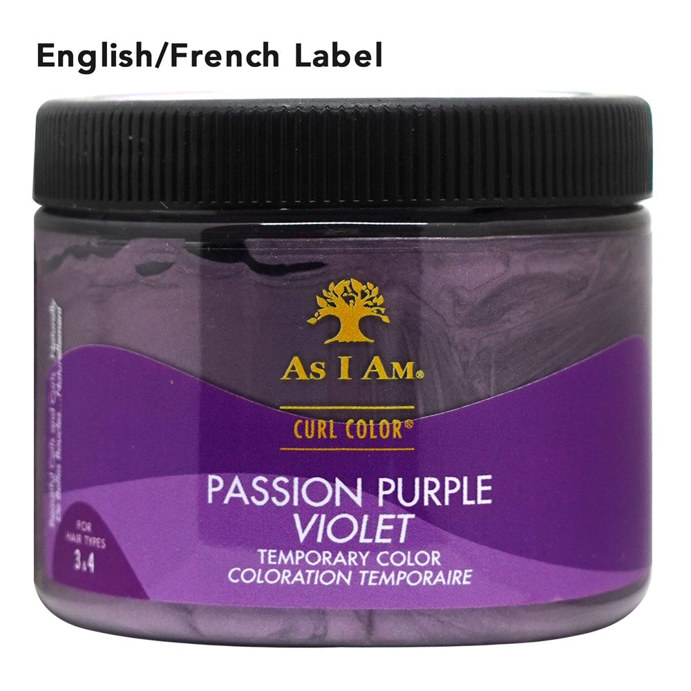 AS I AM  Curl Color Temporary Color Gel (6oz) - Passion Purple (EN/FR)