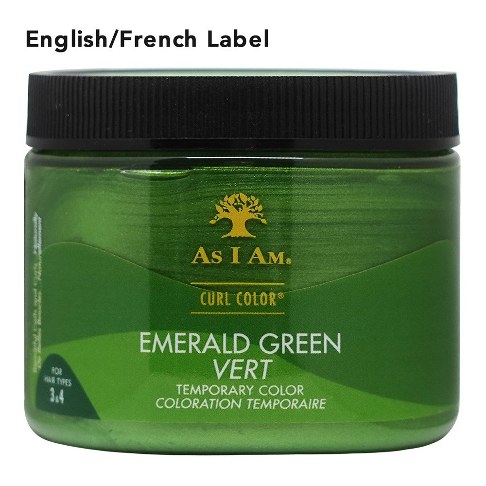 AS I AM  Curl Color Temporary Color Gel (6oz) - Emerald Green (EN)