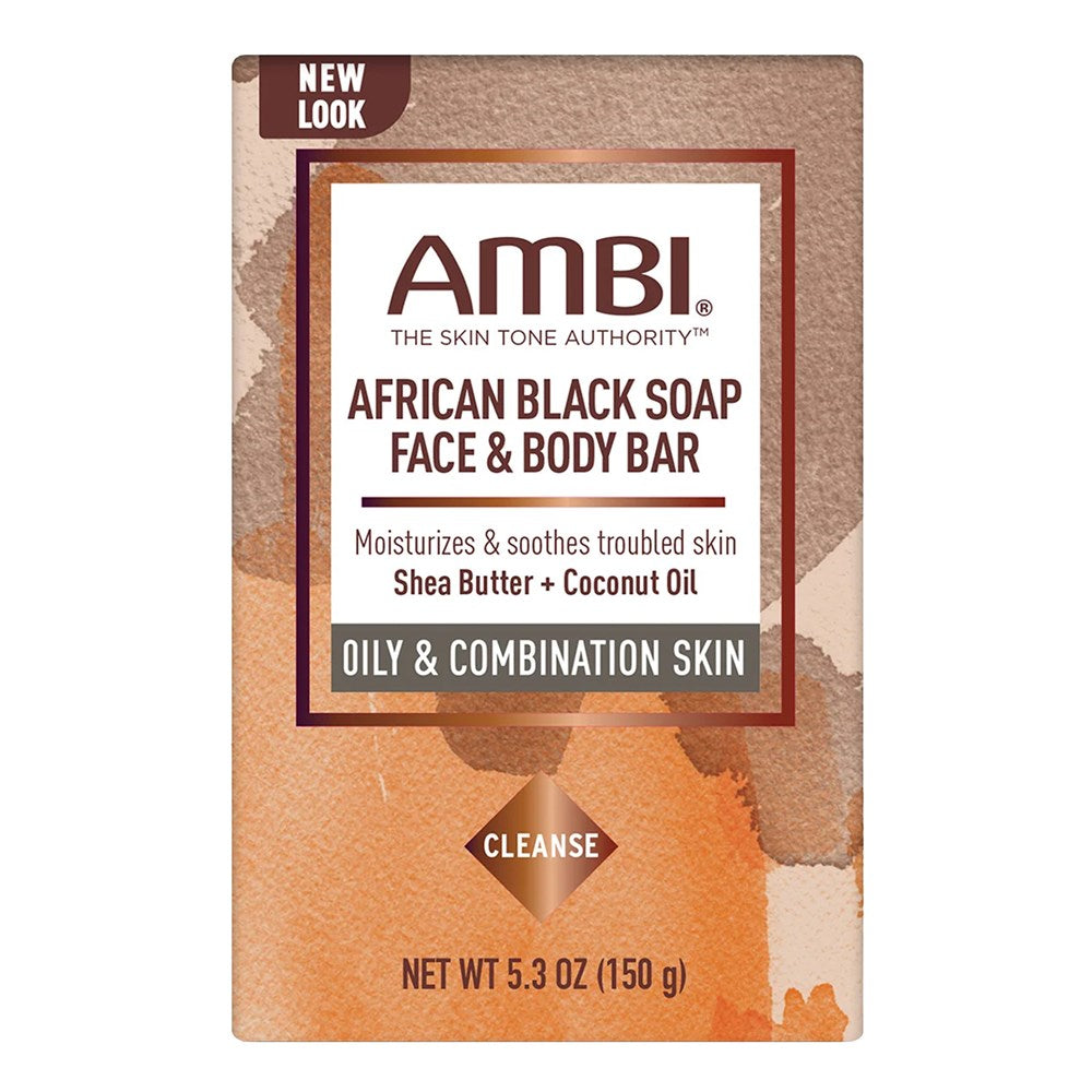 AMBI Face & Body Bar (5.3oz) - African Black Soap