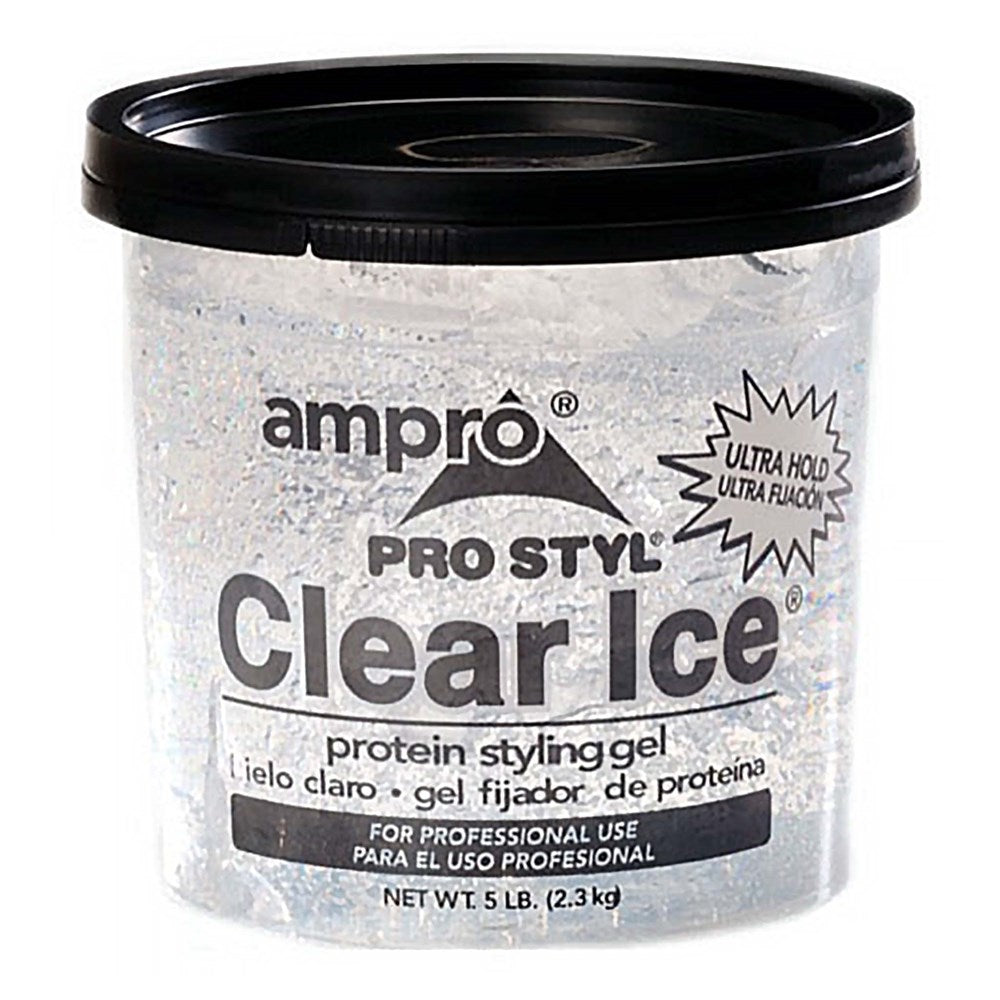 AMPRO Clear Ice - Protein Styling Gel [Ultra Hold] - 5LB