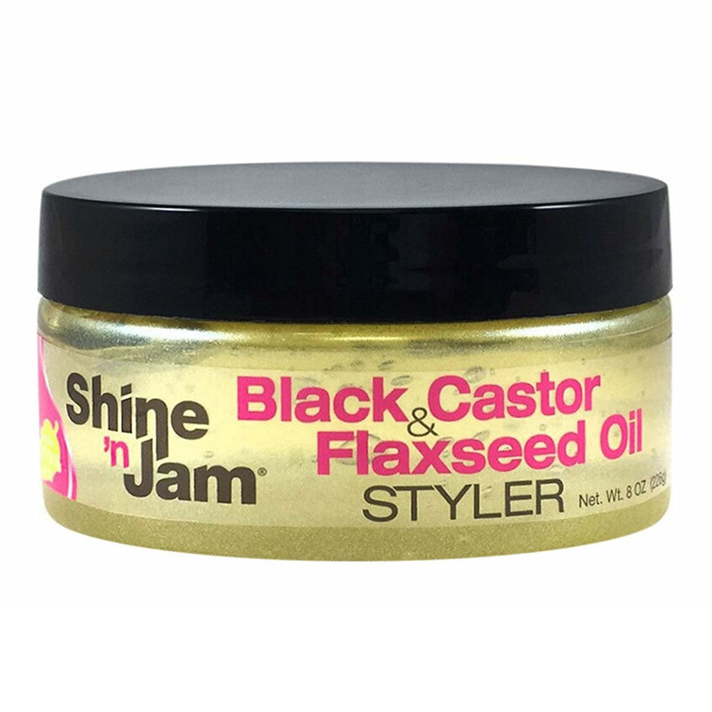 AMPRO Shine 'n Jam Gel [Black Castor & Flaxseed Oil] - 8oz