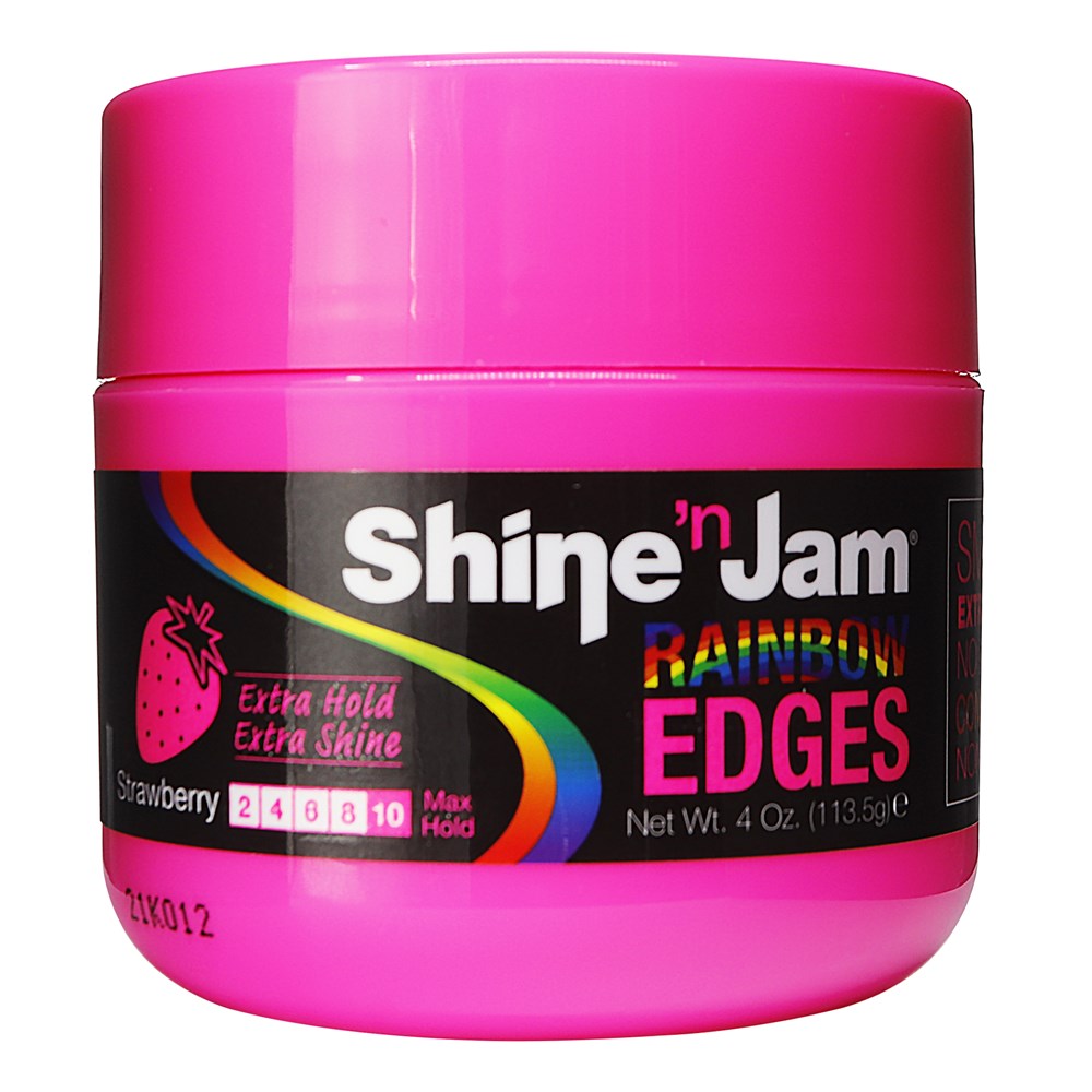 AMPRO Shine n' Jam Rainbow Edges [Extra Hold] (4oz) - Strawberry