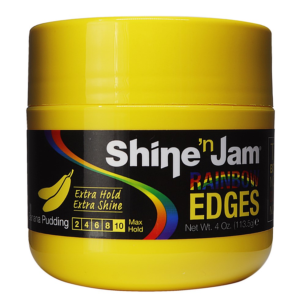 AMPRO Shine n' Jam Rainbow Edges [Extra Hold] (4oz) - Banana Pudding