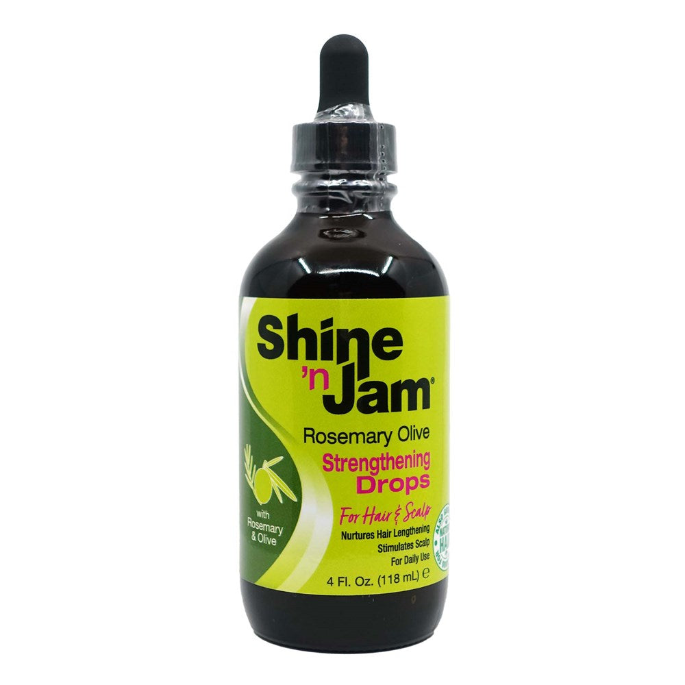 AMPRO Shine 'n Jam Hair & Scalp Oil Drops (4oz) - Rosemary Olive Strengthening